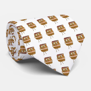 Funny Chocolate Cake Pattern Tie