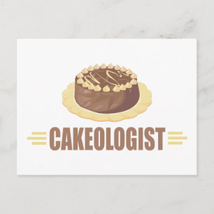 Funny Chocolate Cake Postcard