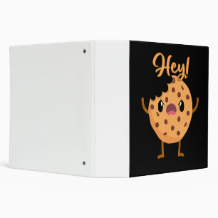 Funny Chocolate Chip Cookie A Bite Taken Out Binder