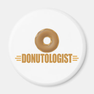 Funny Chocolate Doughnut Lover Magnet