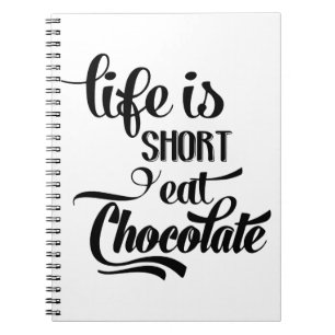 Funny Chocolate Lover Chocoholic Foodie Diet Cook Notebook