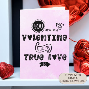 Funny Chocolate Lover Valentine's Day Holiday Card