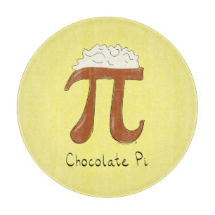 Funny Chocolate Pi Symbol Math Teacher Cutting Board