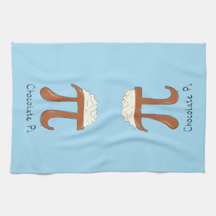 Funny Chocolate Pi Symbol Math Teacher Kitchen Towel