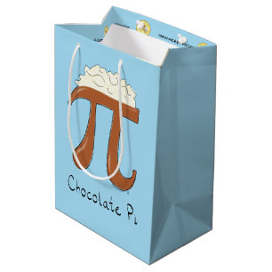 Funny Chocolate Pi Symbol Math Teacher Medium Gift Bag