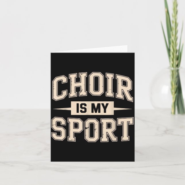 Funny Choir Art For Men Women Choir Director Sing  Card (Front)
