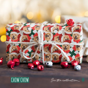 Funny Chow Chow Christmas Pattern Wrapping Paper