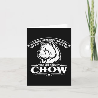 Funny chow chow dog card