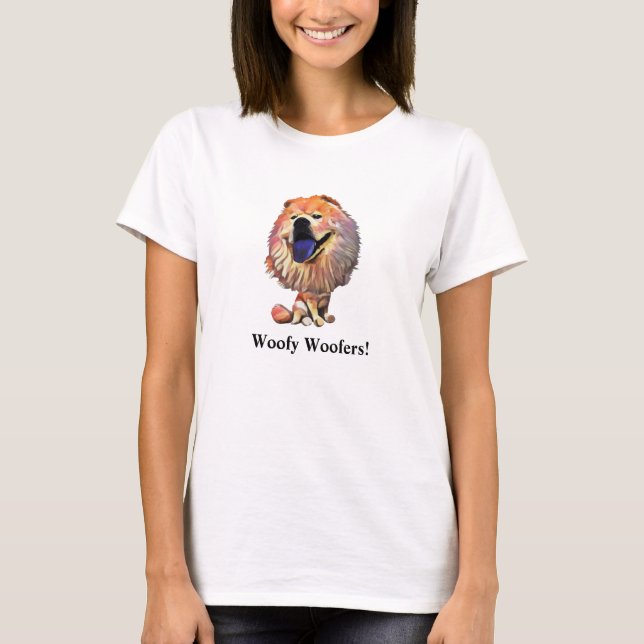 Funny Chow Chow Dog Women's T-Shirt (Front)