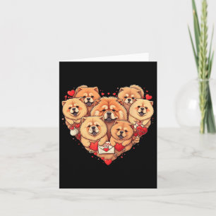 Funny Chow Chow Heart Valentine Chow Chow Womens M Card