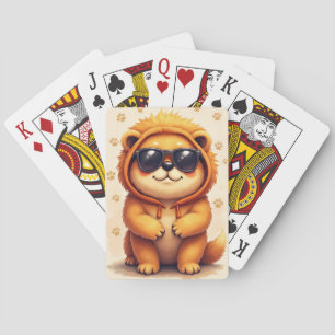 Funny Chow Chow Kawaii Dog Playing Cards