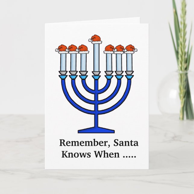 Funny Chrismukkah Shmendrik Greeting Card (Front)