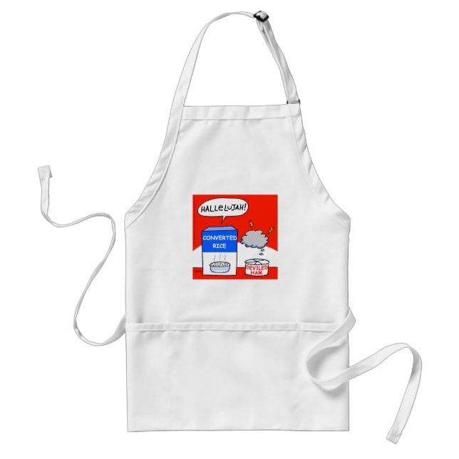 Funny Christian Cook Hallelujah Food Cartoon Standard Apron (Front)