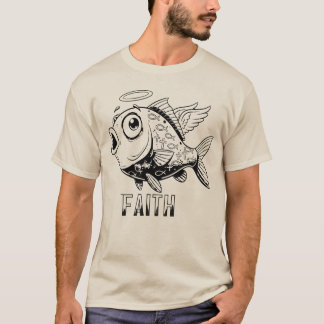 Funny Christian Fish Weird Minimalist Even Jesus T-Shirt
