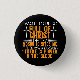 Funny Christian Religious Servant Of God Faithful  1 Inch Round Button