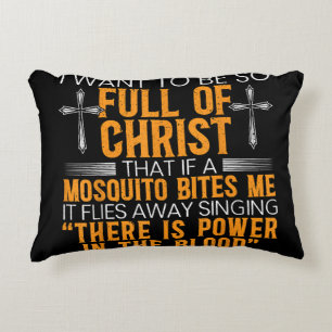 Funny Christian Religious Servant Of God Faithful  Accent Pillow