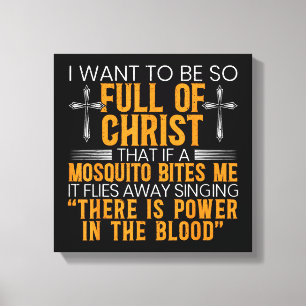 Funny Christian Religious Servant Of God Faithful  Canvas Print