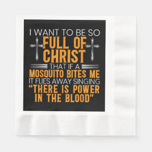 Funny Christian Religious Servant Of God Faithful  Napkin