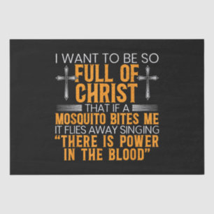 Funny Christian Religious Servant Of God Faithful  Tissue Paper