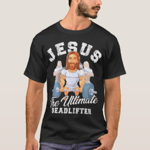 Funny Christian Sunday Mass Bodybuilder Gym Jesus  T-Shirt
