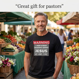 Funny Christian Warning Graphic T-Shirt
