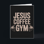 Funny Christian Workout Jesus Coffee Gym Barbell C Card<br><div class="desc">Funny Christian Workout Jesus Coffee Gym Barbell Cross Women Tank Top</div>