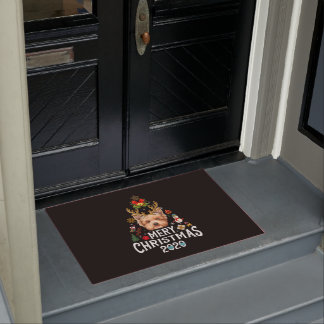 Funny Christmas 2020 Tree Yorkshire Mask Costume Doormat