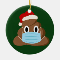 Funny Christmas 2020Poop Emoji Wear a Mask