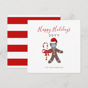 Funny Christmas 2022 Gingerbread Man In Face Mask