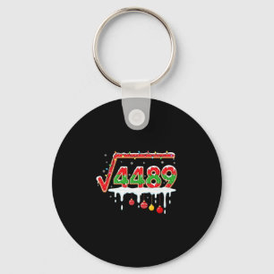 Funny Christmas 67 Meme Square Root 4489 Slang Mat Keychain