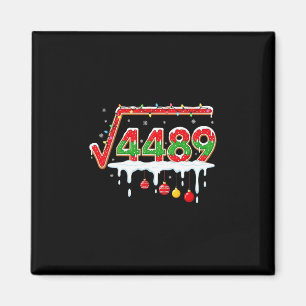 Funny Christmas 67 Meme Square Root 4489 Slang Mat Magnet