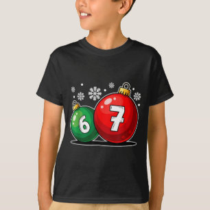 Funny Christmas 67 Six Seven Meme Gen Alpha Slang  T-Shirt