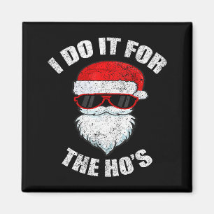 Funny Christmas Adult Naughty Dirty Pajama, Ho Pj, Magnet