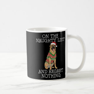 Funny Christmas Anatolian Shepherd Dog Naughty Lis Coffee Mug