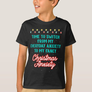 Funny Christmas Anxiety T-Shirt