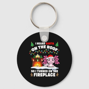Funny Christmas Axolotl Annoying Keychain