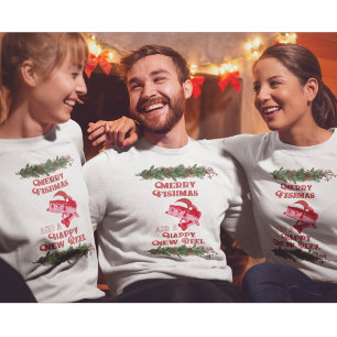 Funny Christmas Bass Fishing Fishmas Ugly Sweatshirt