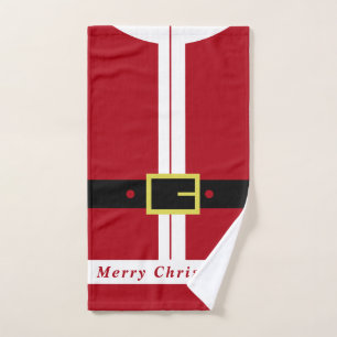 Funny Christmas Bath Towels Santa Design
