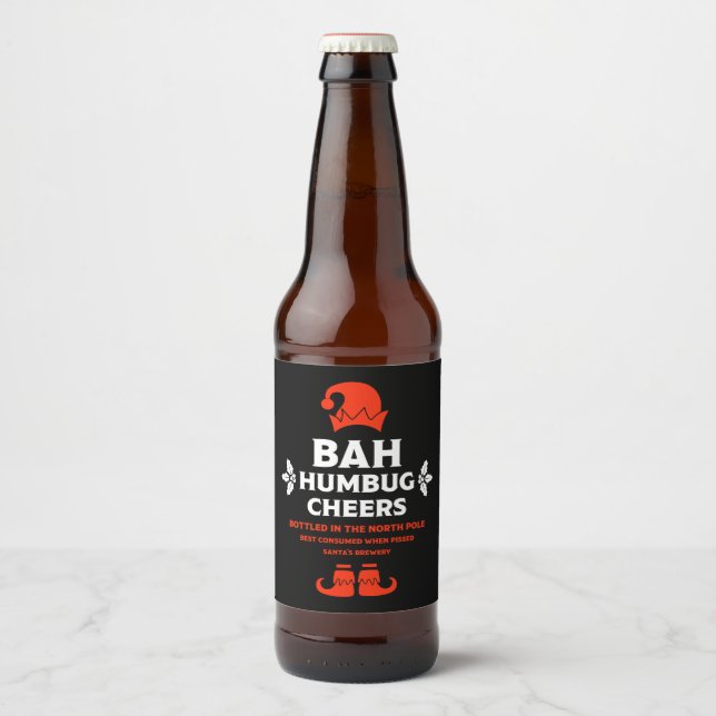 Funny Christmas Beer Labels (Front)