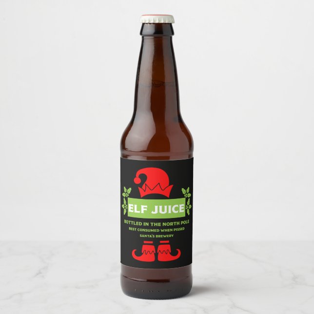Funny Christmas Beer Labels (Front)