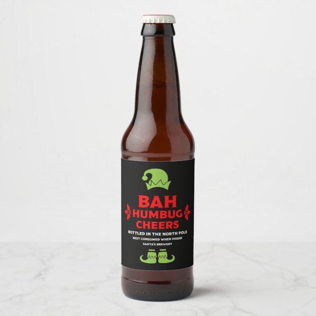 Funny Christmas Beer Labels (Front)