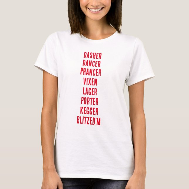 Funny Christmas Beer Shirt (Front)