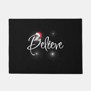 Funny Christmas Believe Quotes Doormat