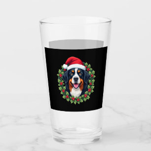 Funny Christmas Bernese Mountain Dog Tank Top Glass