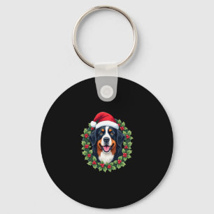 Funny Christmas Bernese Mountain Dog Tank Top Keychain