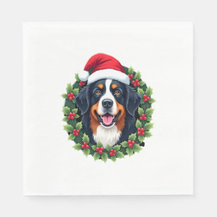 Funny Christmas Bernese Mountain Dog Tank Top Napkin