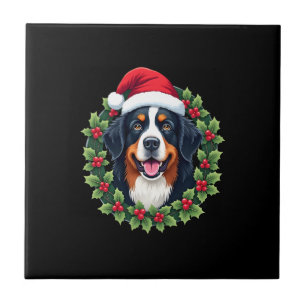 Funny Christmas Bernese Mountain Dog Tank Top Tile
