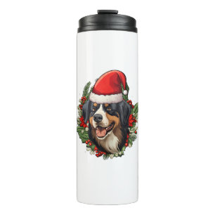 Funny Christmas Bernese Mountain Dog Thermal Tumbler