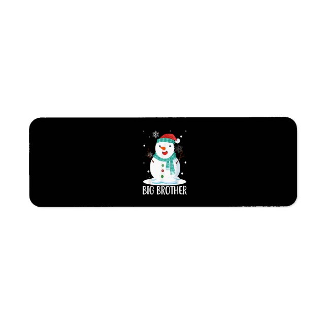 Funny Christmas Big Brother Snowman Santa Matching (Front)