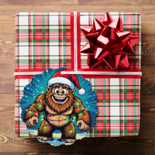 Funny Christmas Bigfoot Sasquatch Ornament Card